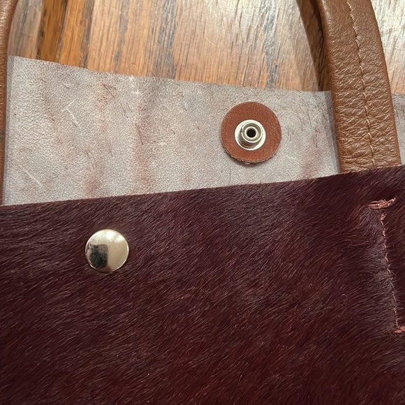 Pulicati Bags Pulicati Calf Calf Hair Purse Tote Style With Silver